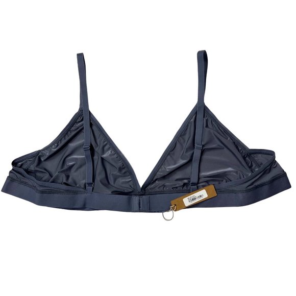 SKIMS Jelly Sheer Seamed Triangle‎ Bralette Steel Blue 4X - Picture 2 of 10